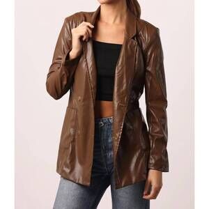 NEW ANOTHER LOVE paige blazer in sequoia